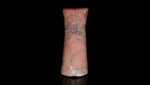 Colonne Bactriane en pierre marbrée rose (2e mill. Av. JC) - Seghers & Pang Fine Arts