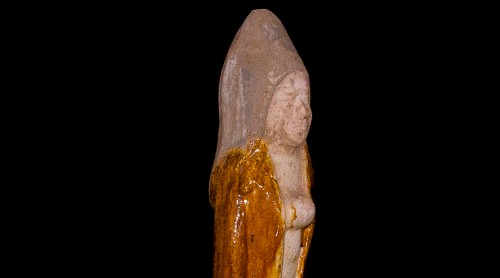 BC to 10th century - Ceramic Amber-Glazed Figurine of a Foreign Merchant (Tang Dynasty, 618-906)