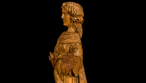 Female Saint (16th century) - Sculpture Style Middle age