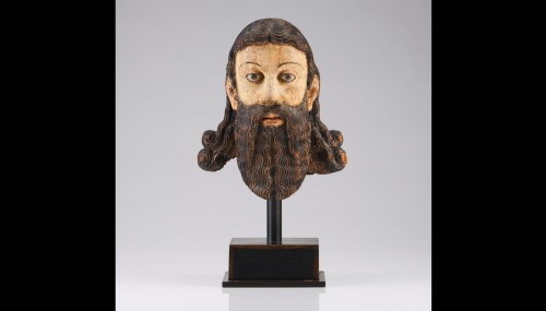 Head of a Saint (ca. 1600)   - Religious Antiques Style Middle age