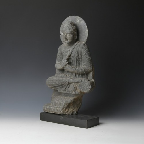 Statue de Bouddha, Gandhara (IIe-IVe siècle) - Seghers & Pang Fine Arts