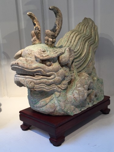 Paire de Tuiles en forme de Dragon (Ming, XVe siècle) - 