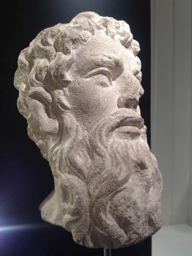 Head of an Apostle - France, 16th century - Sculpture Style Middle age