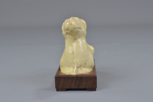 Cream coloured ceramic Dog, Tang Dynasty 618-907 - Asian Works of Art Style 