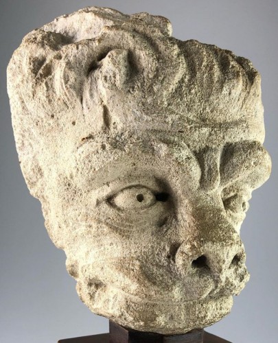 Head of a Lion, France 15th century - Sculpture Style Middle age