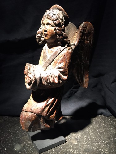 Ange agenouillé priant, XVIe siècle - Art sacré, objets religieux Style Renaissance