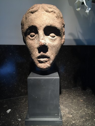 Sculpture  - Head of a Youth (West Britain, 14th century)