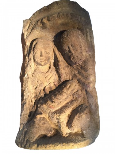 Nativité en pierre sablonneuse -  France, XVIe siècle