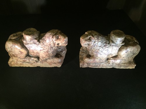 Middle age - Two Stylophore Lions, Italy circa 1400