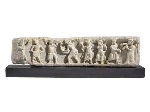 Frieze with Dancers and Musicians (Gandhara, 2nd-4th century)