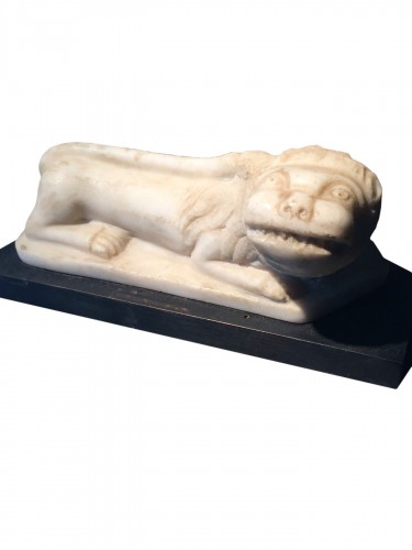 Little lion in marble - Italy, ca 1700