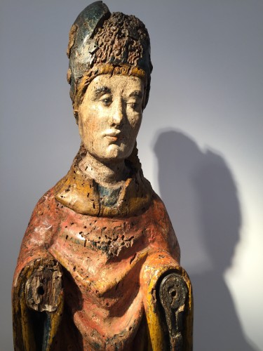 Middle age - Holy Bishop (Rhine valley, 14th century)