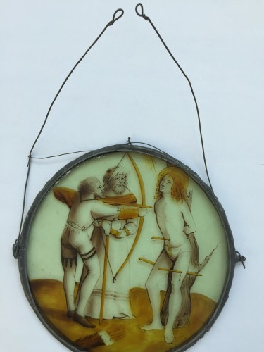 Renaissance - Stained Glass Roundel of Saint Sebastian (Flanders, ca 1500)