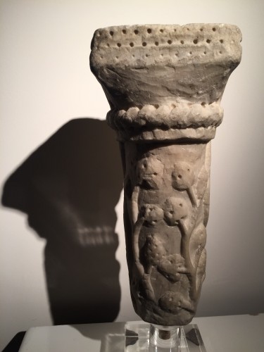 Sculpture  - Marble column fragment (Italy, end of 12th cent)