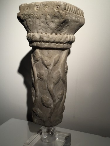 Marble column fragment (Italy, end of 12th cent) - Middle age