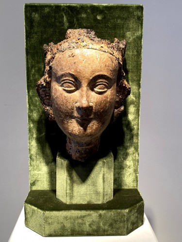 Religious Antiques  - Crowned Holy Virgin (Île-de-France, 13th cent)