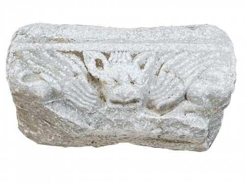 Architectural element with Head of a Bat (Italy, 12th-13th)