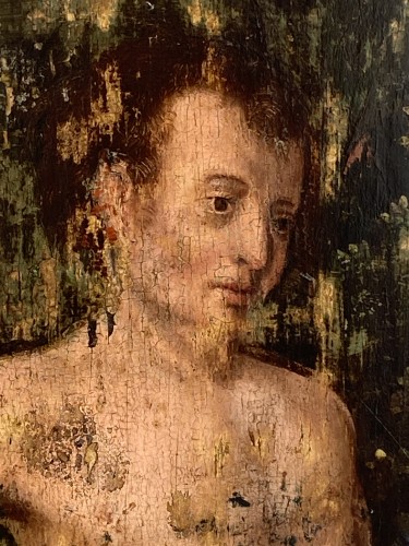 Fragment de "La Chute d’Adam et Ève" (Flandres, XVIe) - Seghers & Pang Fine Arts