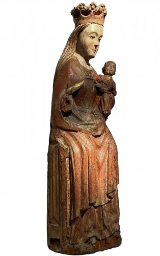 Enthroned Virgin with Child, France 14th century