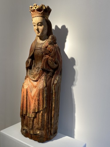 11th to 15th century - Enthroned Virgin with Child, France 14th century