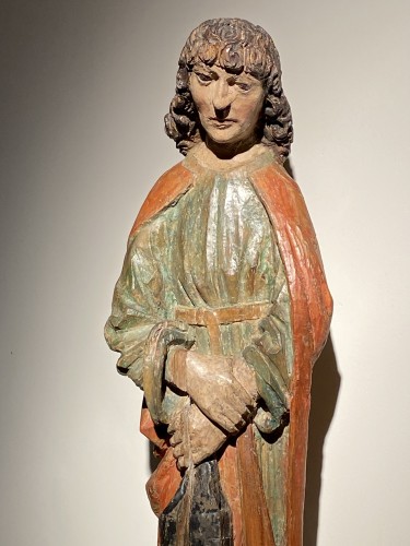 11th to 15th century - Saint John the Evangelist (Bohemia, lime, 15th)