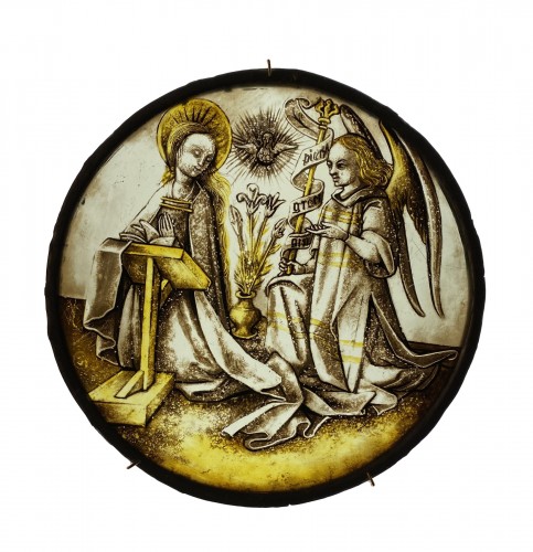 Roundel with Annunciation (Germany, ca 1500)