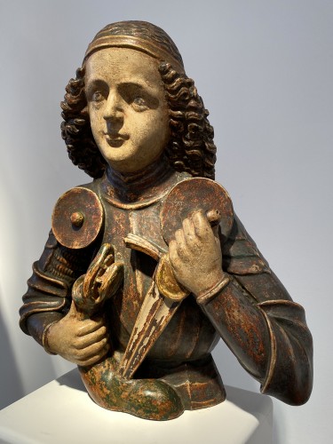 Art sacré, objets religieux  - Saint Michel, Tyrol XVe siècle