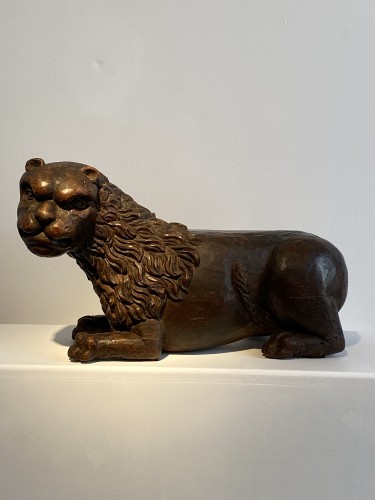 Lion sculpté (Italie, vers 1500) - Seghers & Pang Fine Arts