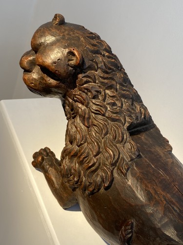 Lion sculpté (Italie, vers 1500) - Renaissance