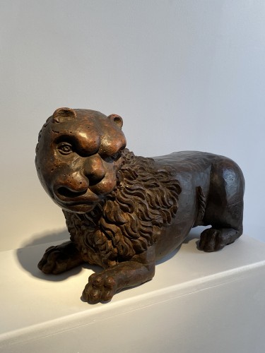 Antiquités - Large Lion Bearer (Italy, ca 1500)