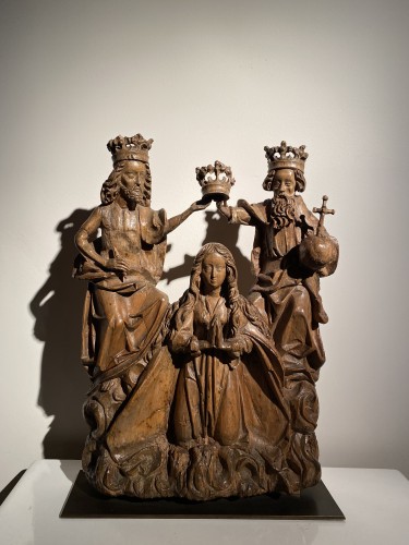 Sculpture  - Coronation of the Virgin (Germany, 16th)