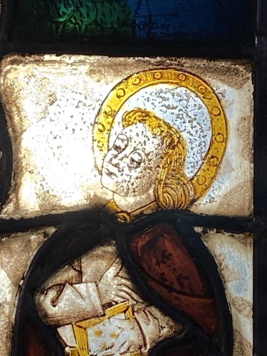 XIe au XVe siècle - Vitrail Christ en Croix (Allemagne, XVe)