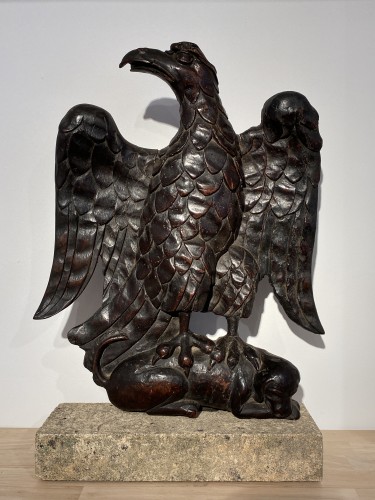 Aigle et Chien (France, XVIe) - Sculpture Style Renaissance