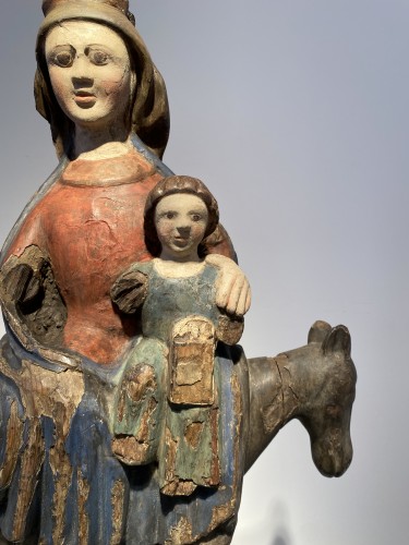The Flight into Egypt, Spain 15th century - Religious Antiques Style Middle age
