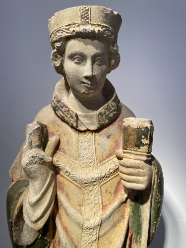 Antiquités - Young Bishop, France 15th century