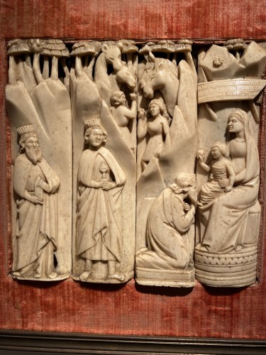 Art sacré, objets religieux  - Embriachi atelier de - Adoration des Rois Mages, Venise, ca 1400