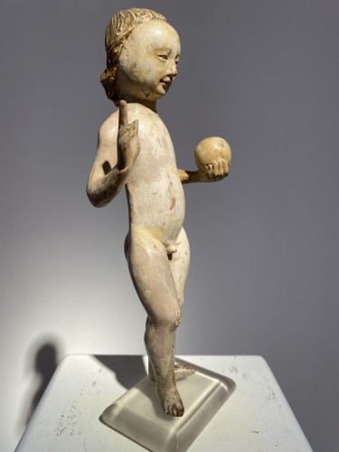 Religious Antiques  - Child Jesus as ‘Saviour of the World’ (Malines, 16th)