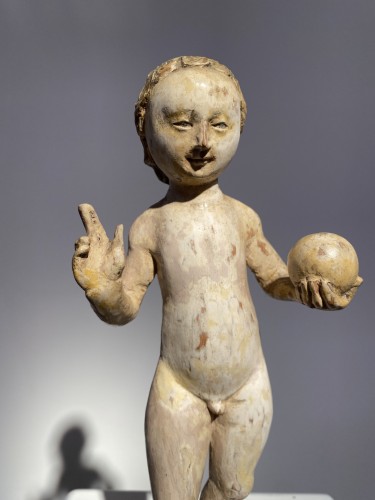 Antiquités - Child Jesus as ‘Saviour of the World’ (Malines, 16th)