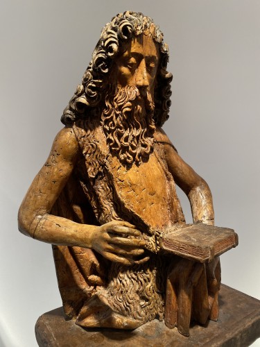 Religious Antiques  - Saint John the Baptist - Netherlands or Germany, 16th century