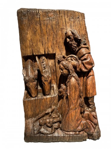 'Nativitas' retablefragment, Flanders 16th century