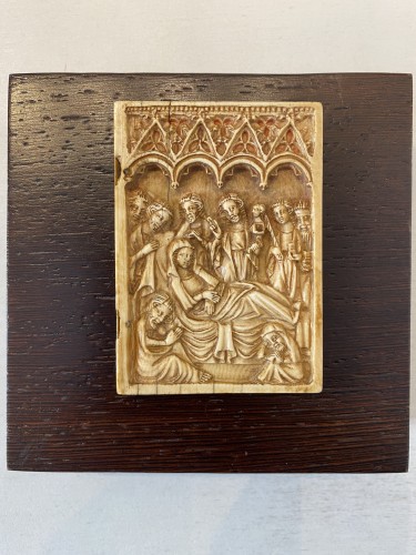 Religious Antiques  - Dormition of the Virgin  - France 14th century