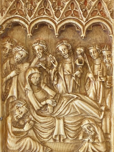 La Dormition de la Vierge  - France XIVe siècle - Moyen Âge