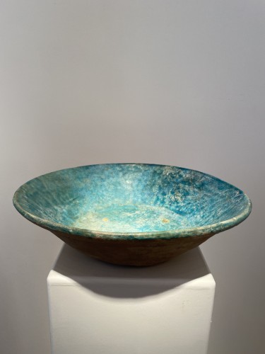 Antiquités - Large Kashan Pottery Bowl / Plate - Persia, 12th-13th Century
