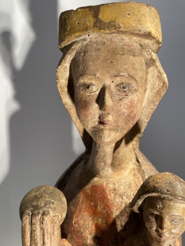 Art sacré, objets religieux  - Sedes Sapientiae (Catalogne, vers 1300)