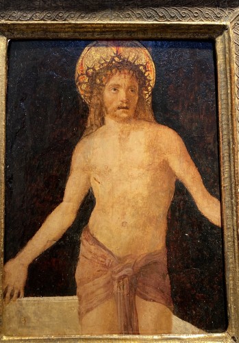 Jésus "Homme de douleurs" - Italie, XVIe siècle - Tableaux et dessins Style Renaissance