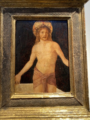 Tableaux et dessins Tableaux XVIe siècle - Jésus "Homme de douleurs" - Italie, XVIe siècle