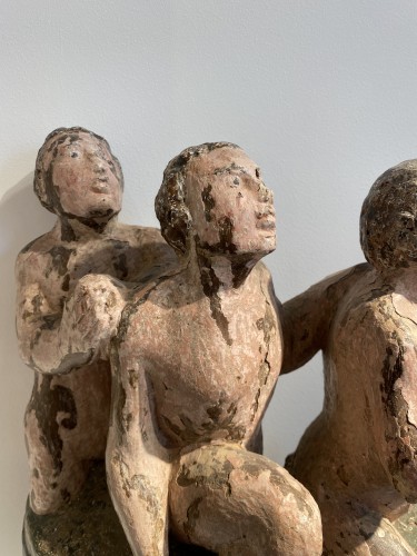 Antiquités - Les 3 enfants sauvés par Saint-Nicolas - Flandres 16e siècle