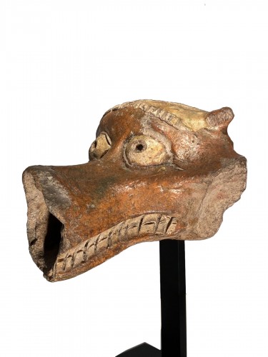 Zoomorphic spout from a pitcher (Flanders, 14th century)