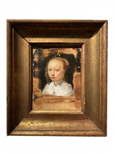 Jeune fille innocente aux cheveux blonds - Pays-Bas XVIIe siècle