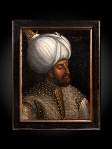 Two 16th C Portraits of Sultans Murad III and Isa Celebi.Venetian School. - 